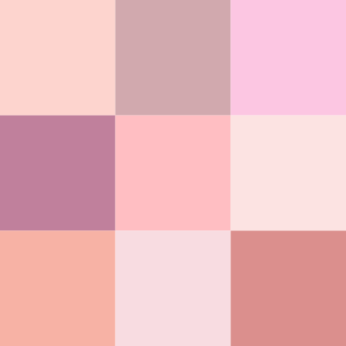Shades of pink